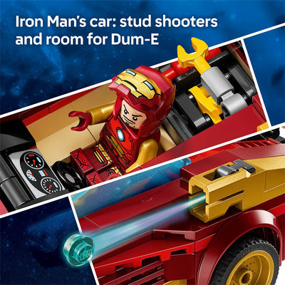 Lego Marvel 76310 Iron Man Car And Black Panther vs Red Hulk