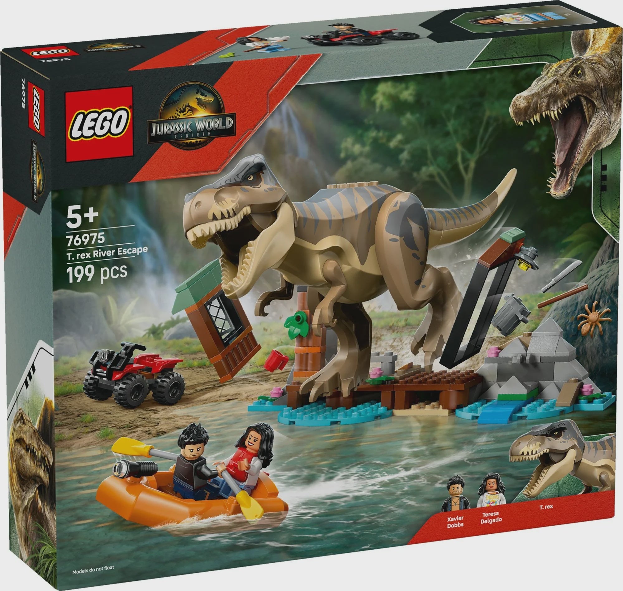 Lego Jurassic World 76975 T Rex River Escape