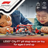 Lego City 60443 F1 Pit Stop And Pit Crew With Ferrari Crew