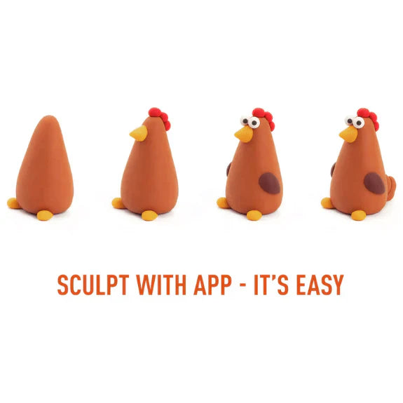 Hey Clay Sculpting Clay Farm Birds 6 Can Set