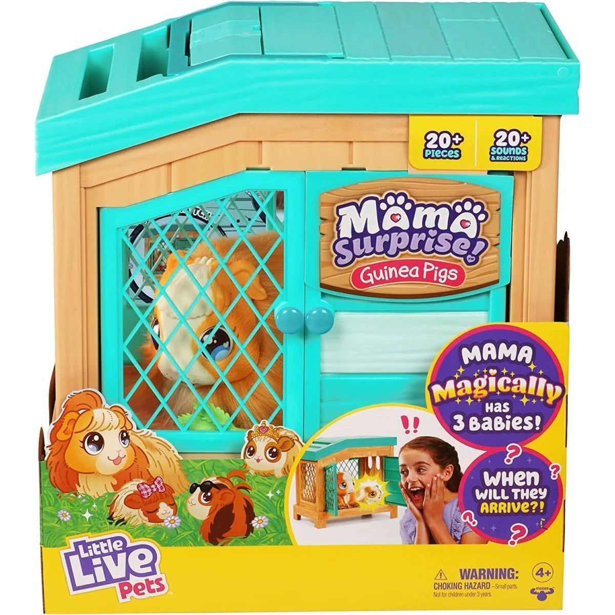 Little Live Pets Mama Surprise Guinea Pigs Playset