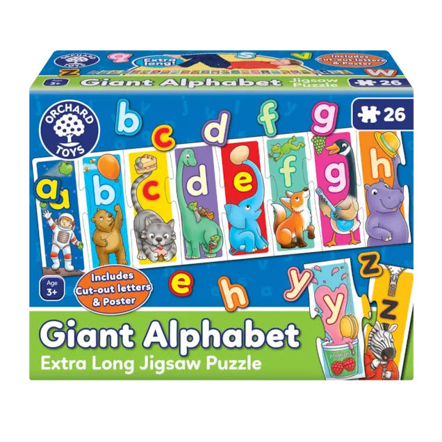 Orchard Toys 26pc Giant Alphabet Extra Long Jigsaw Puzzle