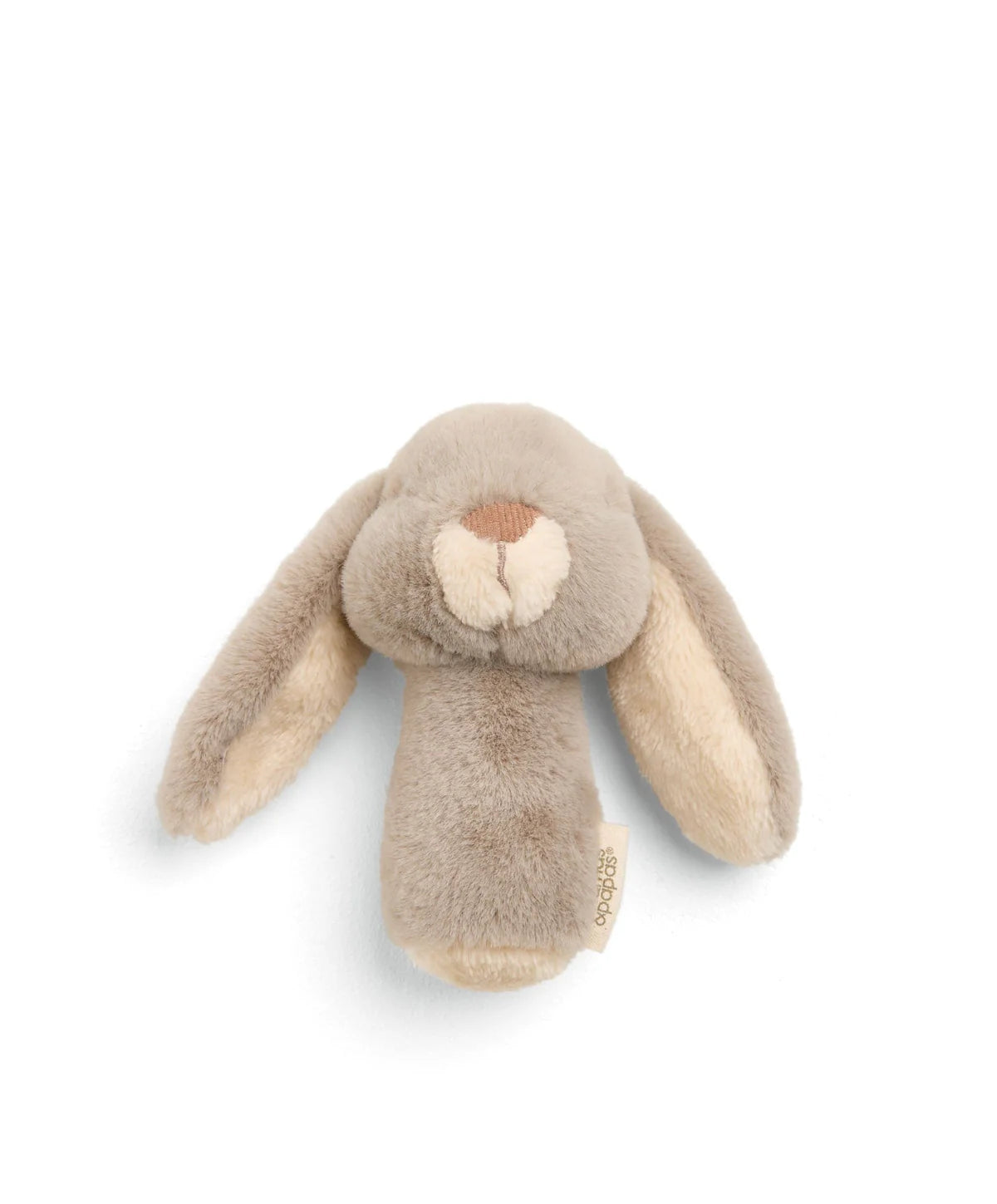 Mamas And Papas Grey Bunny Rattle Soft Toy