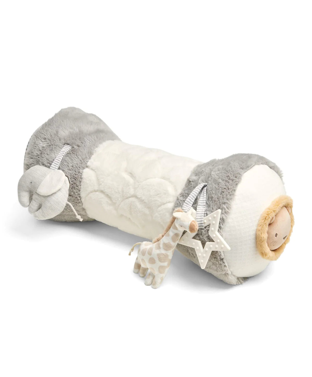 Mamas And Papas Welcome To The World Tummy Time Activity Soft Toy Grey