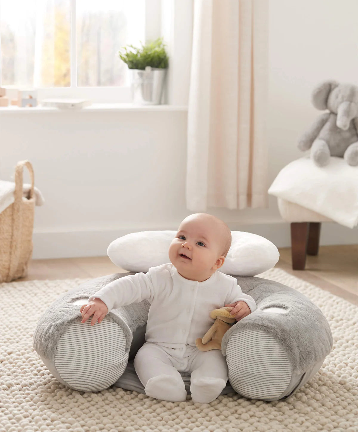 Mamas Ans Papas Welcome To The World Sit And Play Interactive Seat Grey