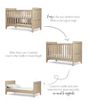 Mamas And Papas Atlas Cot Bed Light Oak