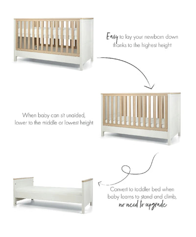 Mamas And Papas Harwell Cot Bed  White