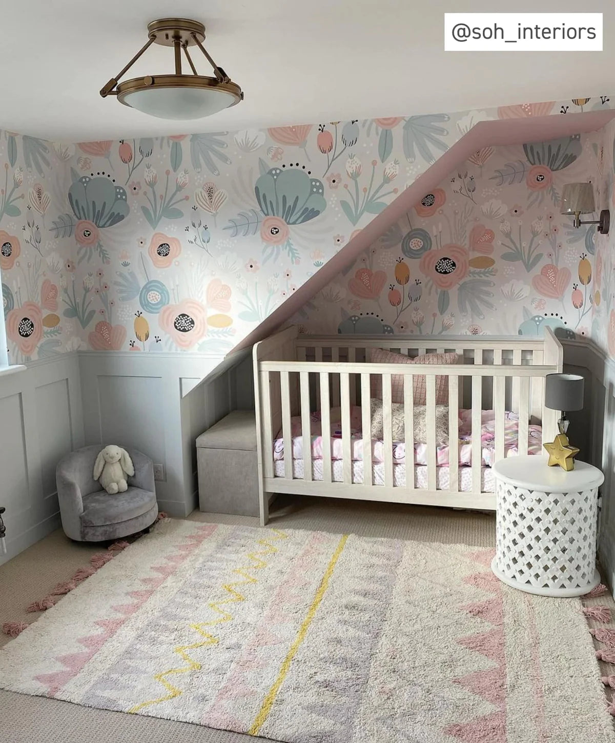 Mamas And Papas Atlas 2 Piece Cot Bed Set With Dresser Changer Nimbus White