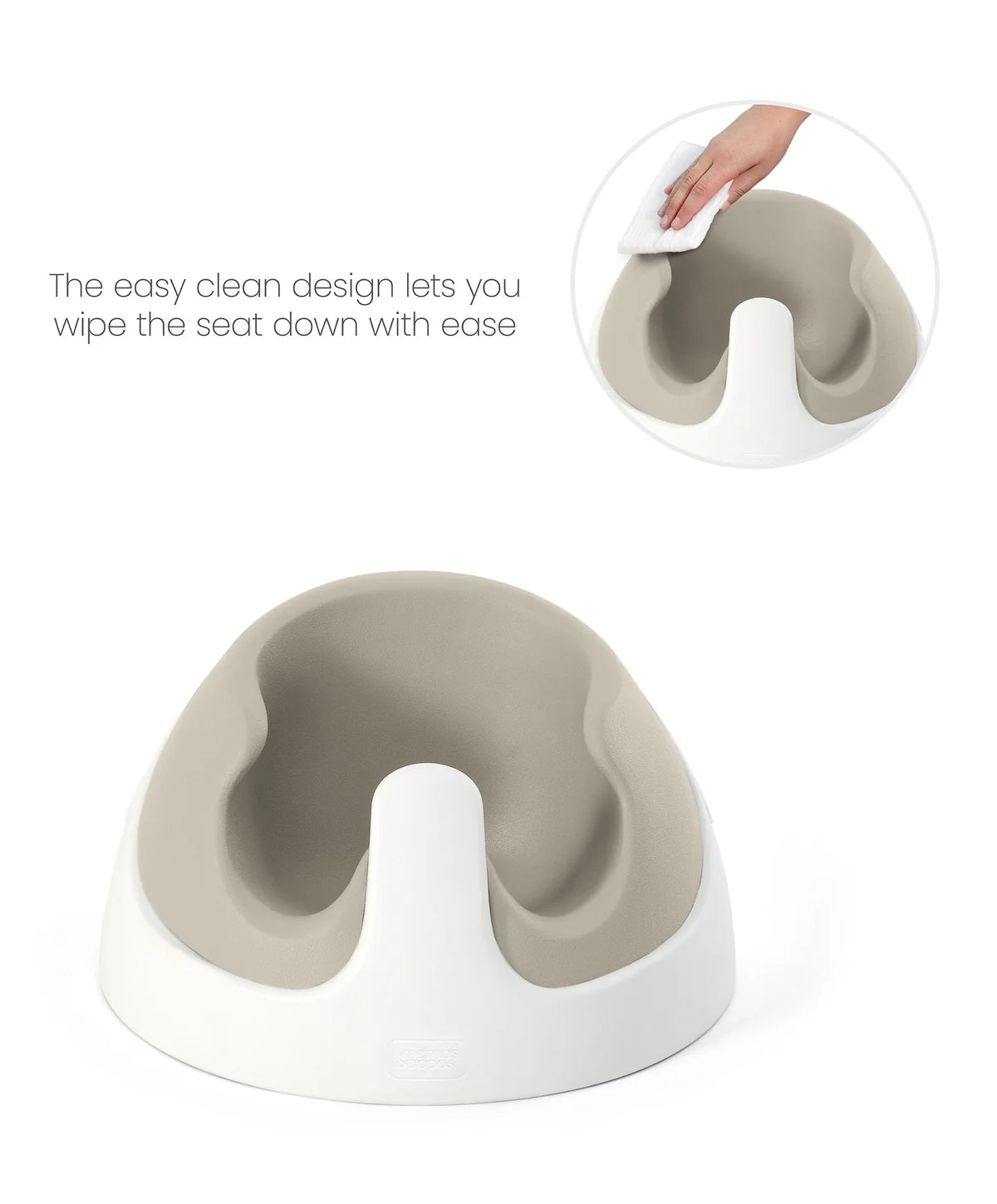 Mamas And Papas Baby Snug Floor Seat With Activity Tray Clay