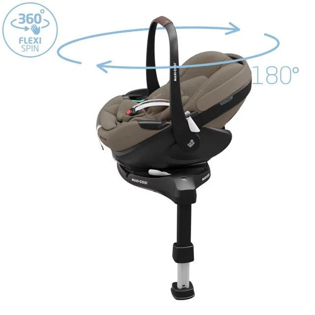 Maxi Cosi Pebble 360 Pro Car Seat - Truffle And Isofix Base Bundle
