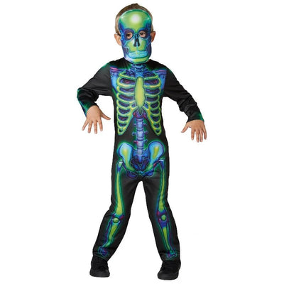 Neon Skeleton Costume Small 3-4 Years