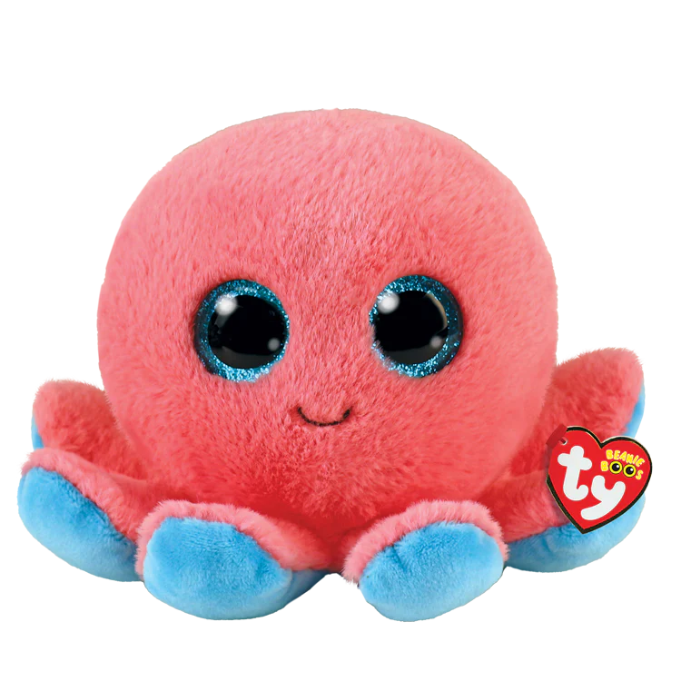TY Sheldon Octopus Beanie Boo Soft Toy
