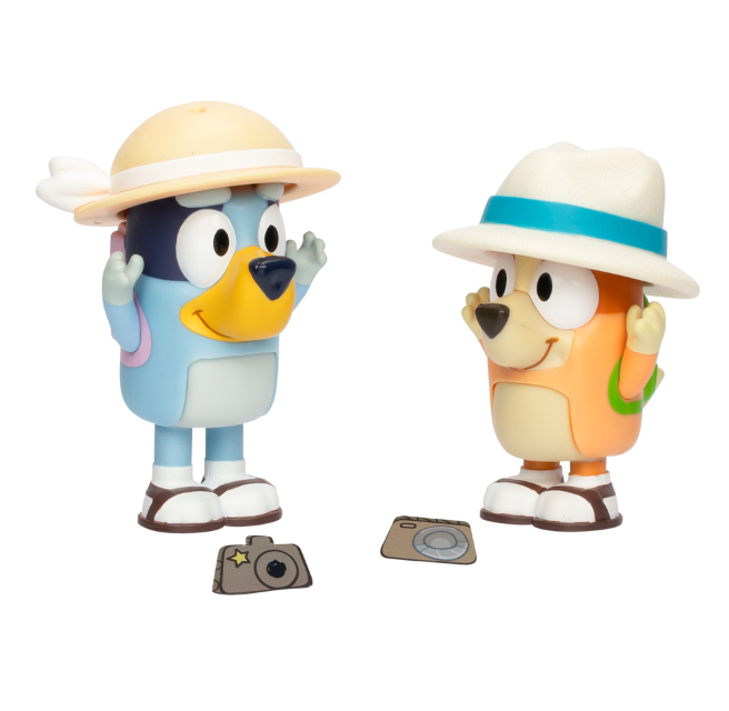 Bluey Figure 2pk On Holidays