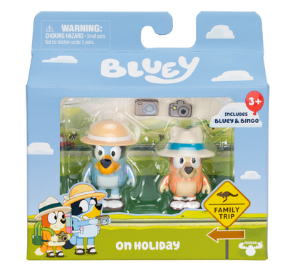 Bluey Figure 2pk On Holidays