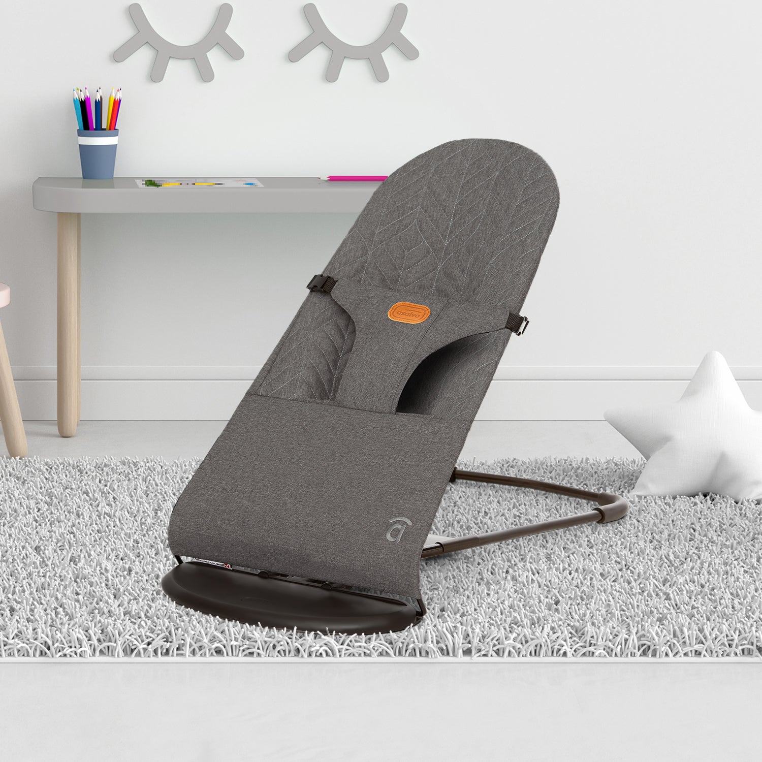 Asalvo Paradise Baby Bouncer Grey