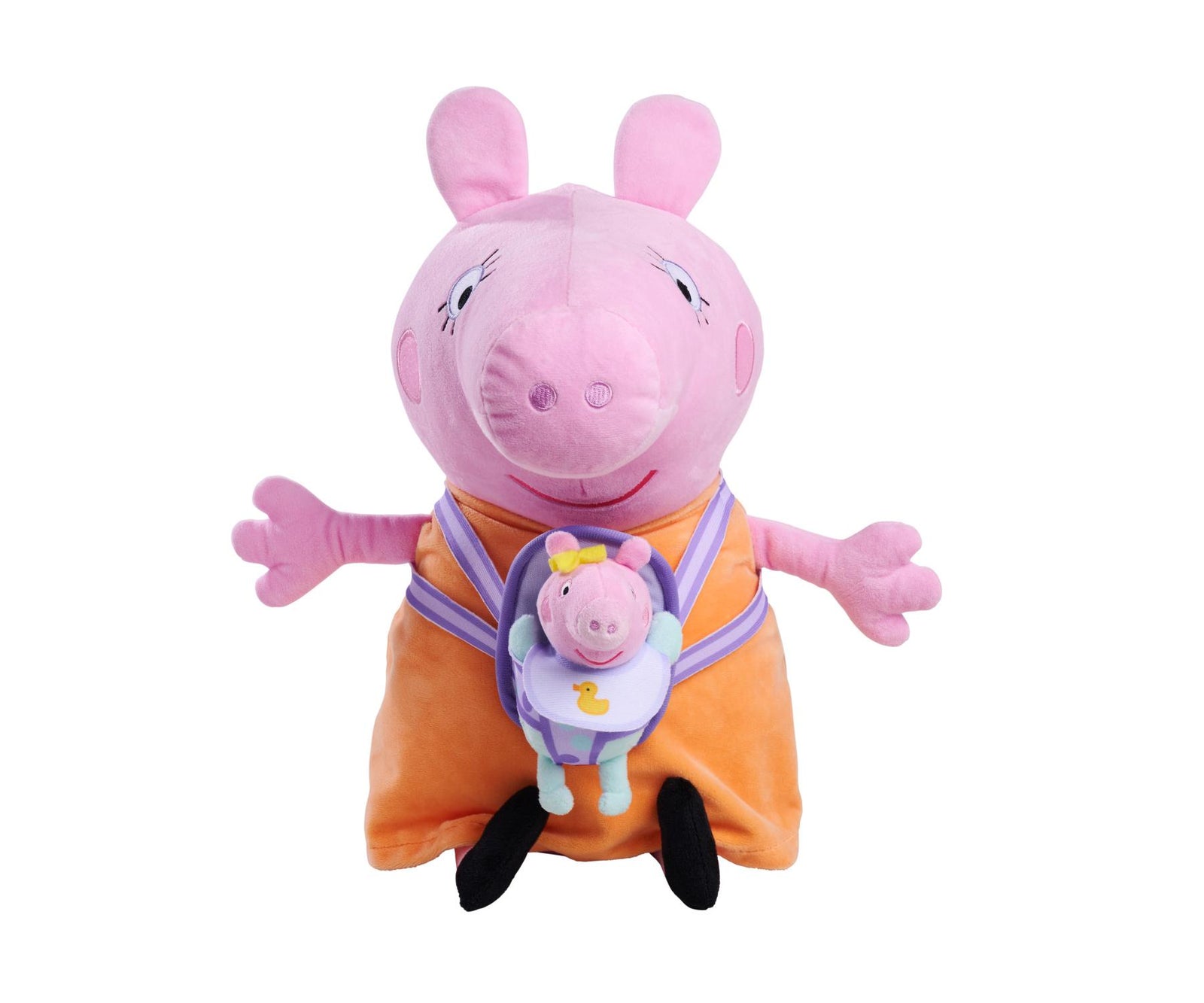Peppa Pig 35cm Soft Toy Mommy Pig With Evie