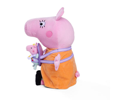 Peppa Pig 35cm Soft Toy Mommy Pig With Evie