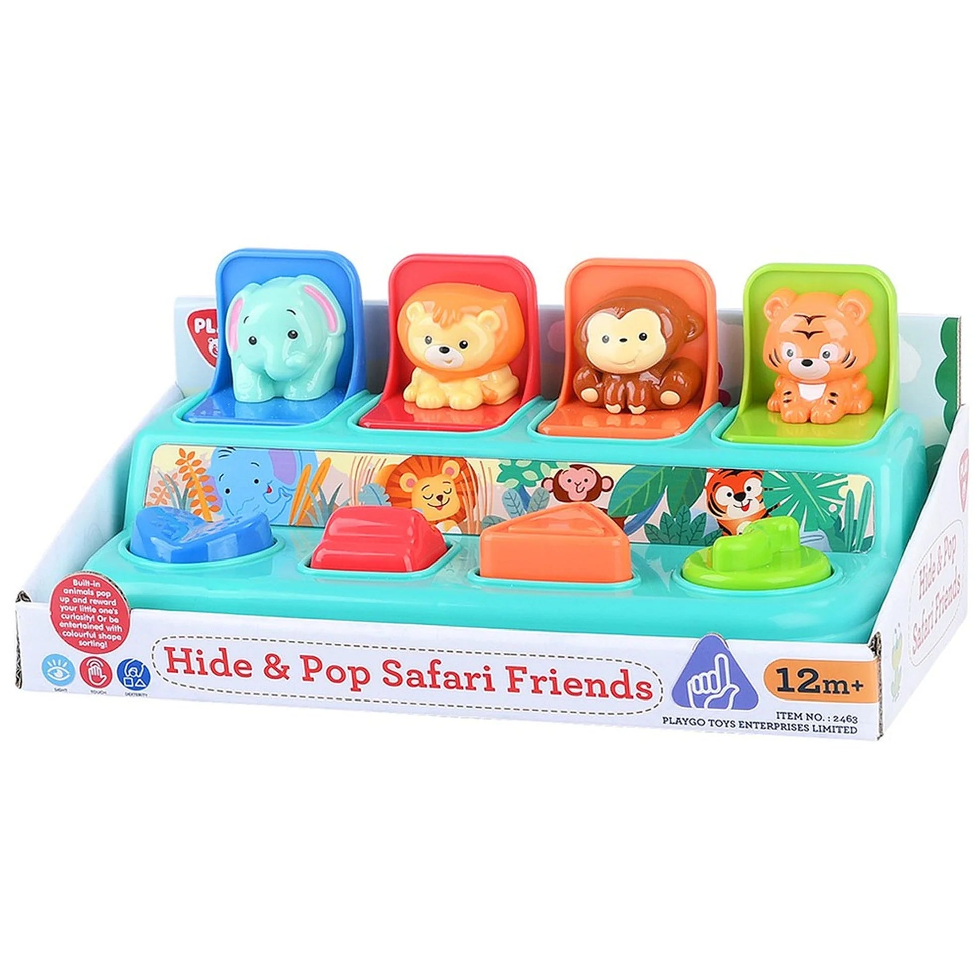 Playgo Hide And Pop Safari Friends Infant Toy