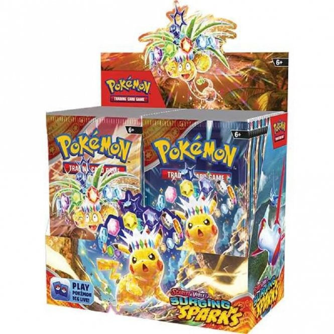Pokemon Trading Card Game Scarlet And Violet Surging Sparks 36 Pack Sealed Bundle