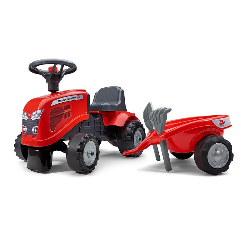 Massey Ferguson Baby Massey Fergie Ride On Tractor And Trailer