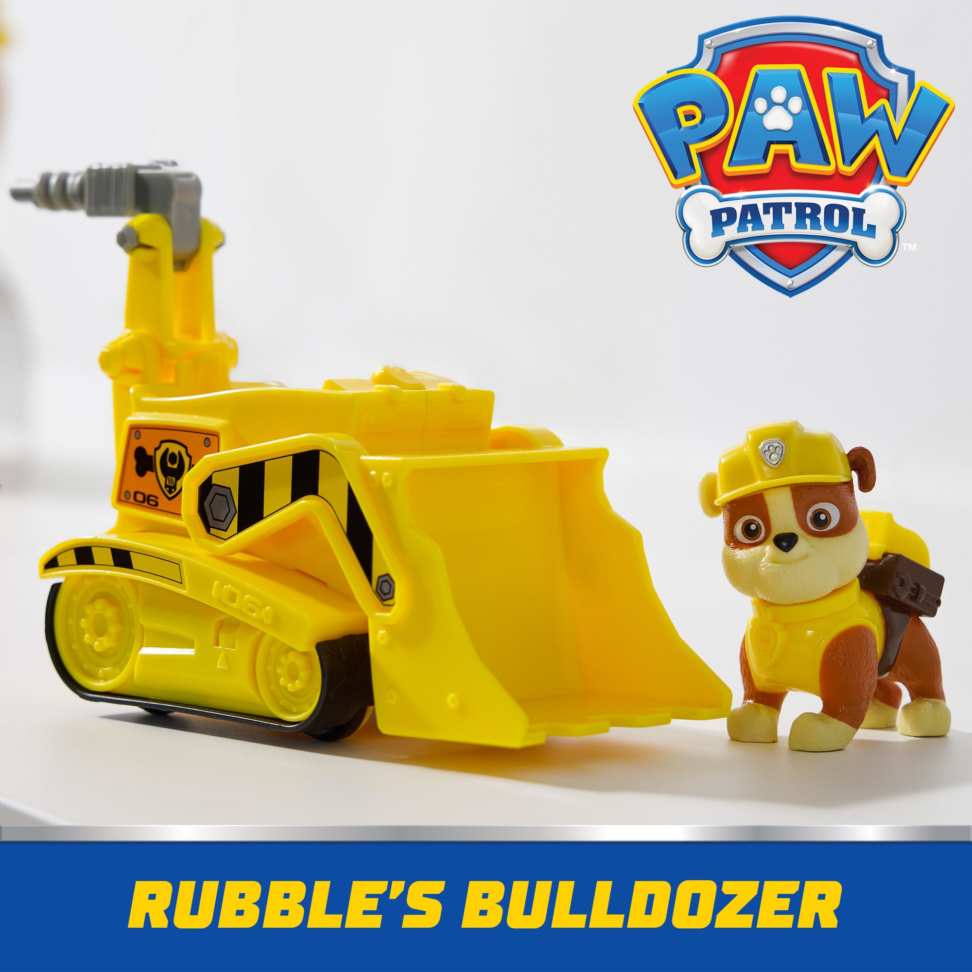 Paw Patrol Rubble Bulldozer Vehicle With Rubble Figure