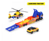 Dickie Rescue Transporter Playset c/w Helicopter Ands Car