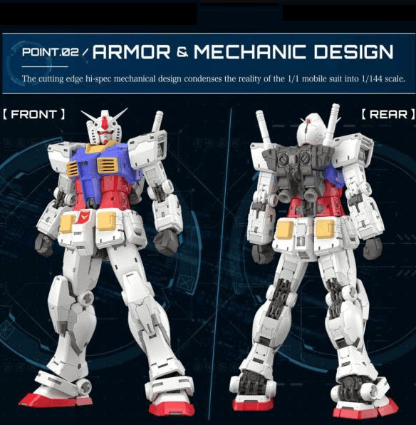 Gundam RX-78-2 Gundam EFSF Prototype Close Combat Mobile Suit Model Construction Set