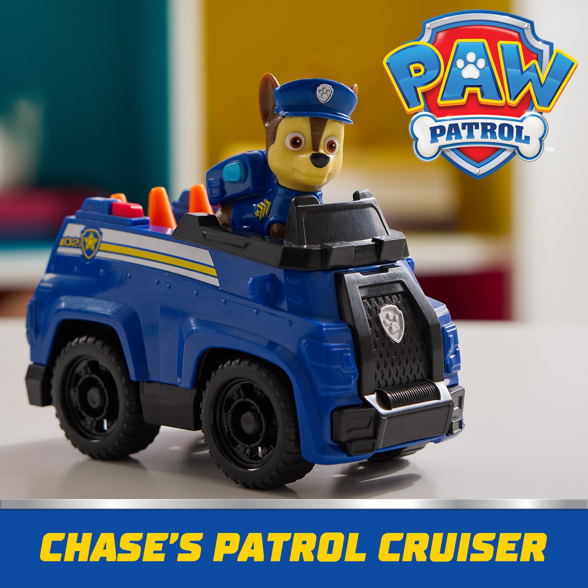 Paw Patrol Chase Patrol Cruiser With Chase Figure