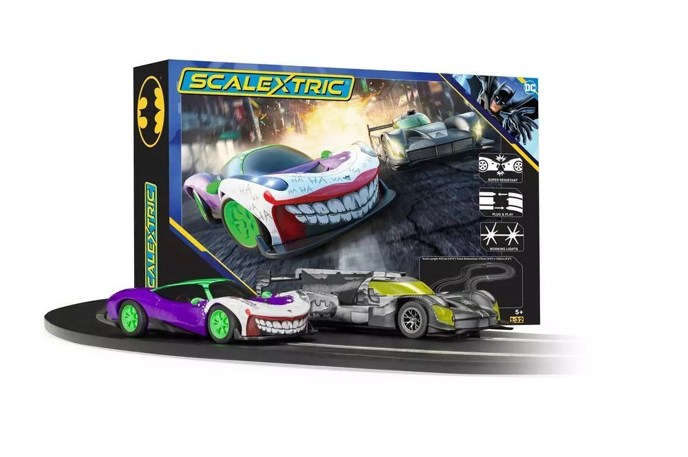 Scalextric Batman vs The Joker The Battle Of Arkham Race Track Set