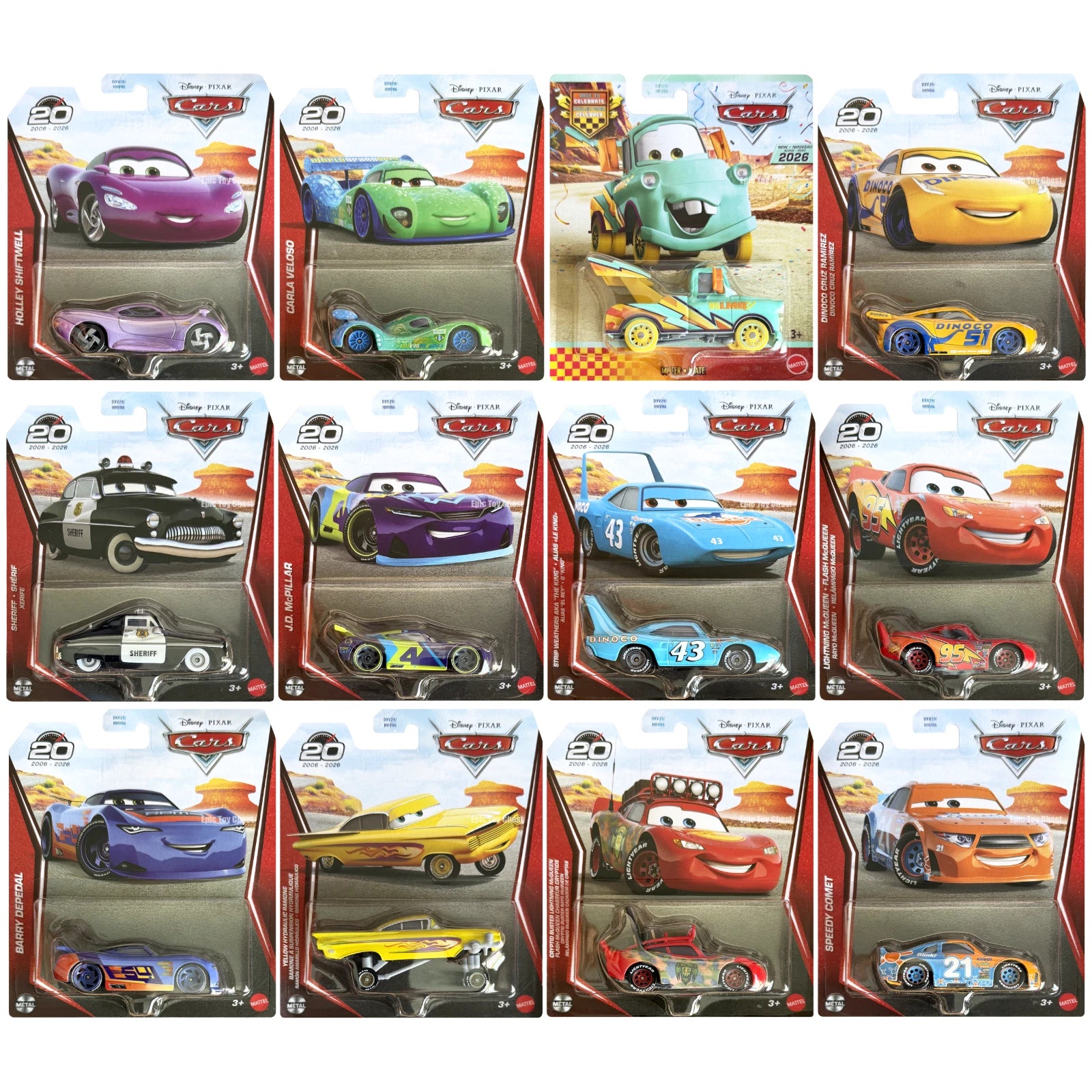 Disney Cars Die Cast Vehicle JD McPillar