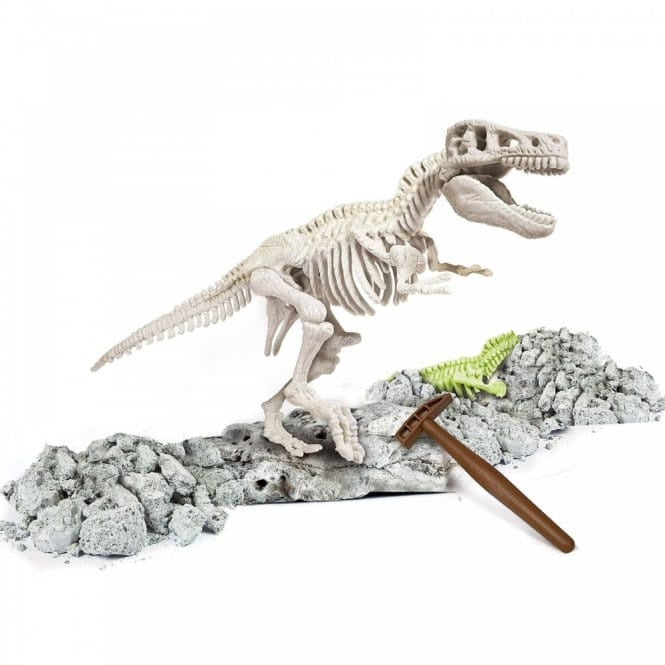 Science And Play Archeo Fun T Rex Dinosaur Glow In The Dark Dig Set