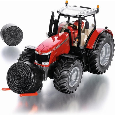Siku 8614 Massey Ferguson 8680 Tractor With Bale Handler And Bales 1:32