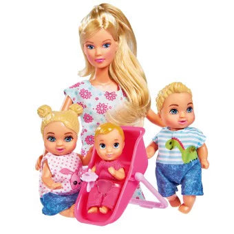 Steffi Love Baby World Nursery Playset With 4 Dolls And Accessories