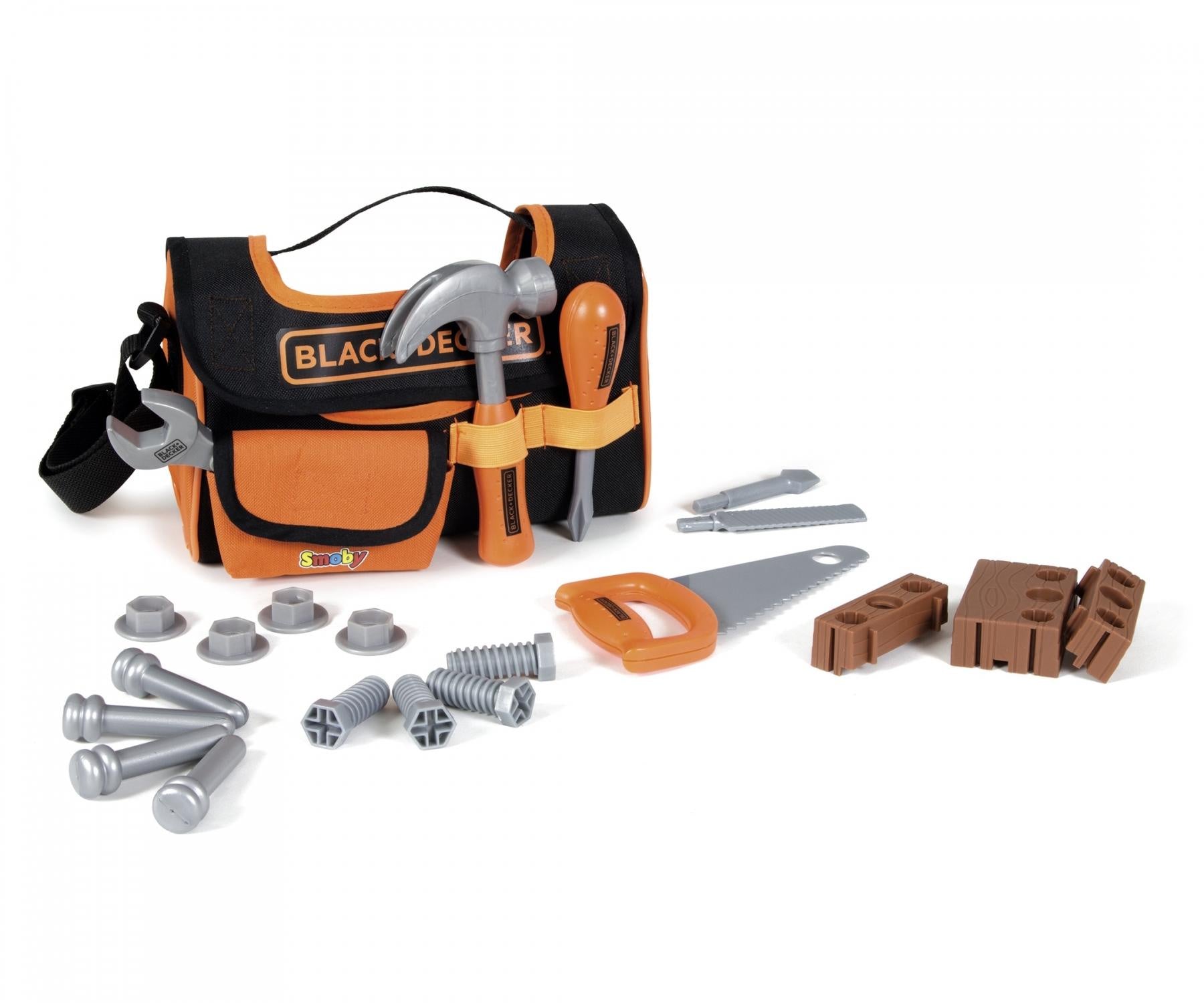 Smoby Black And Decker Tool Set In Fabric Case