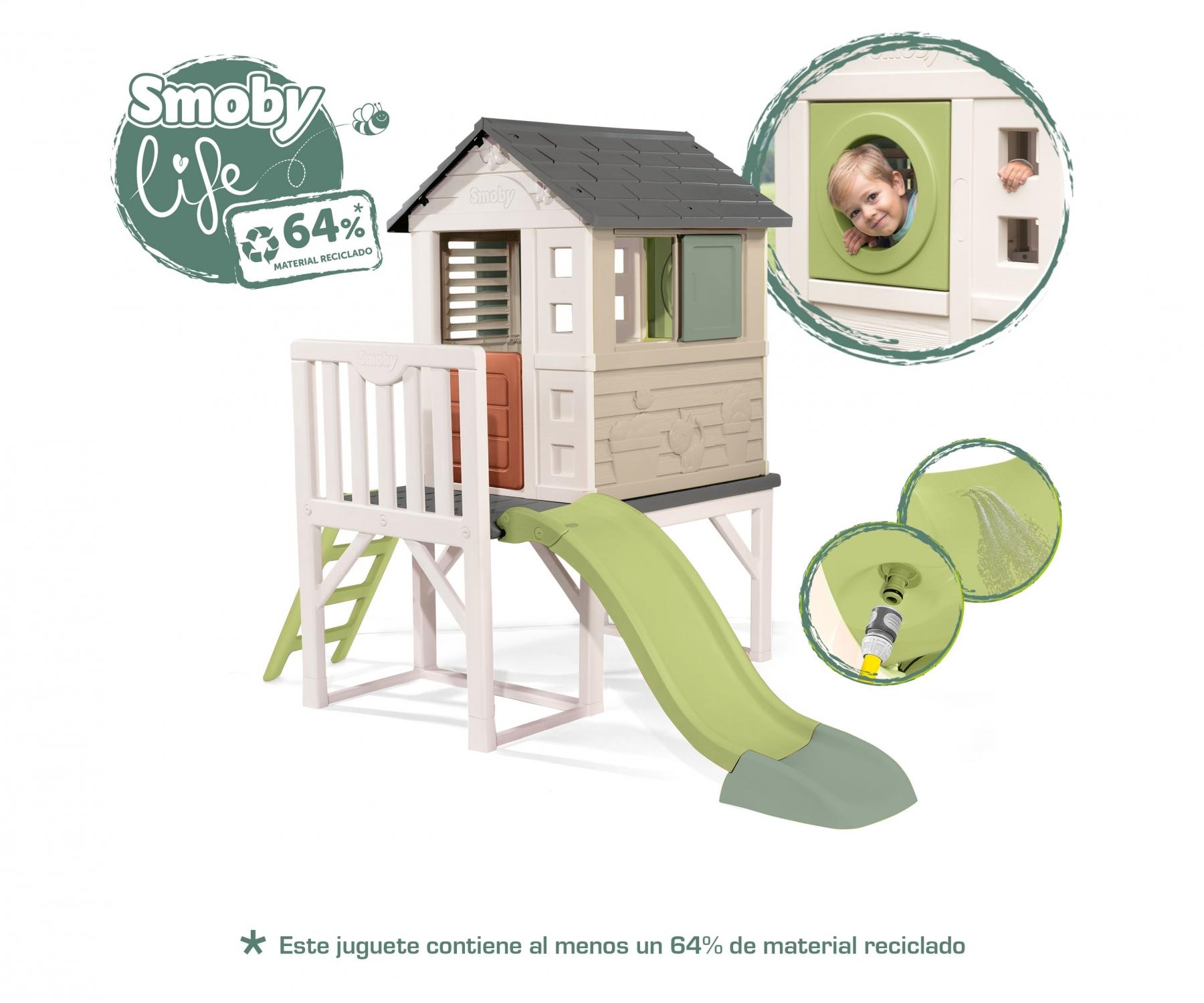 Smoby Playhouse on Stilts with Slide