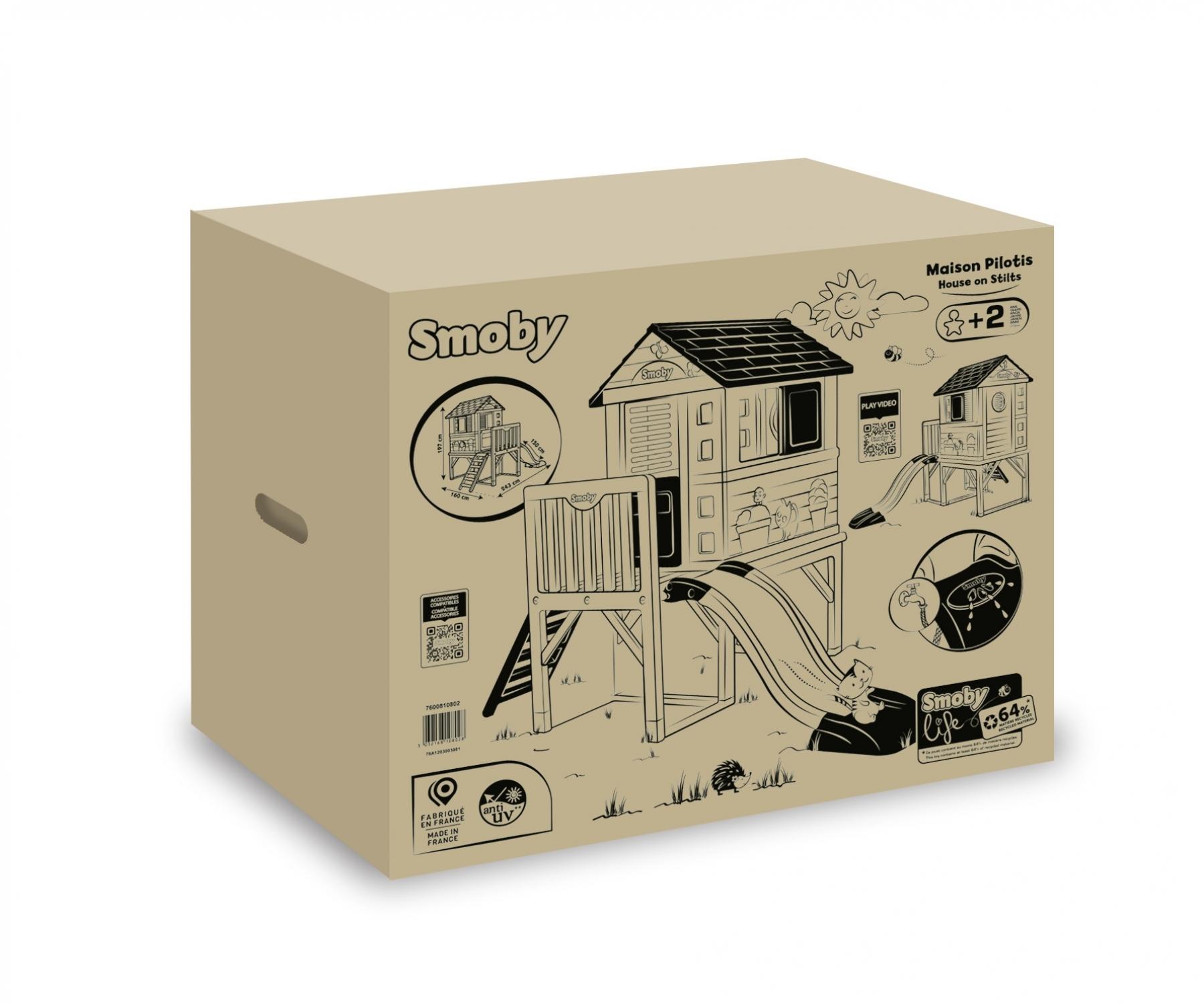 Smoby Playhouse on Stilts with Slide