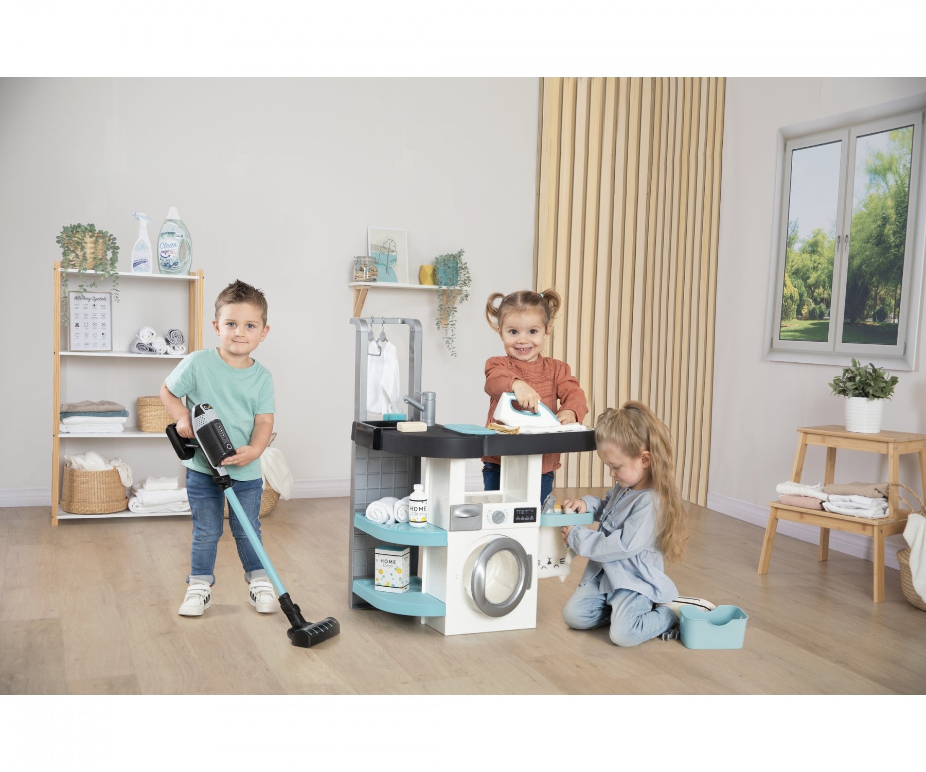 Smoby Rowenta Wash And Clean laundry