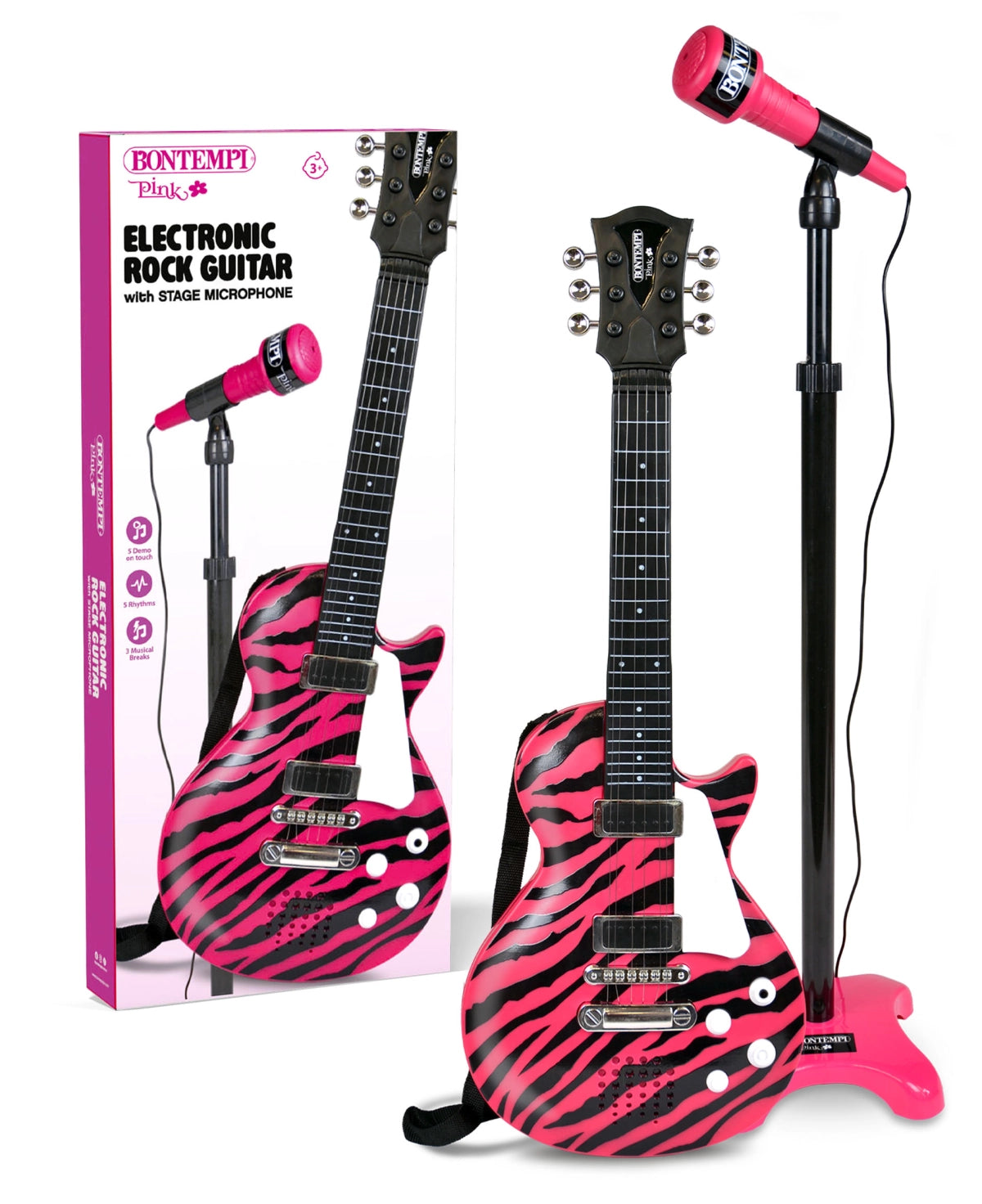 Bontempi Electronic Rock Guitar With Stage Microphone