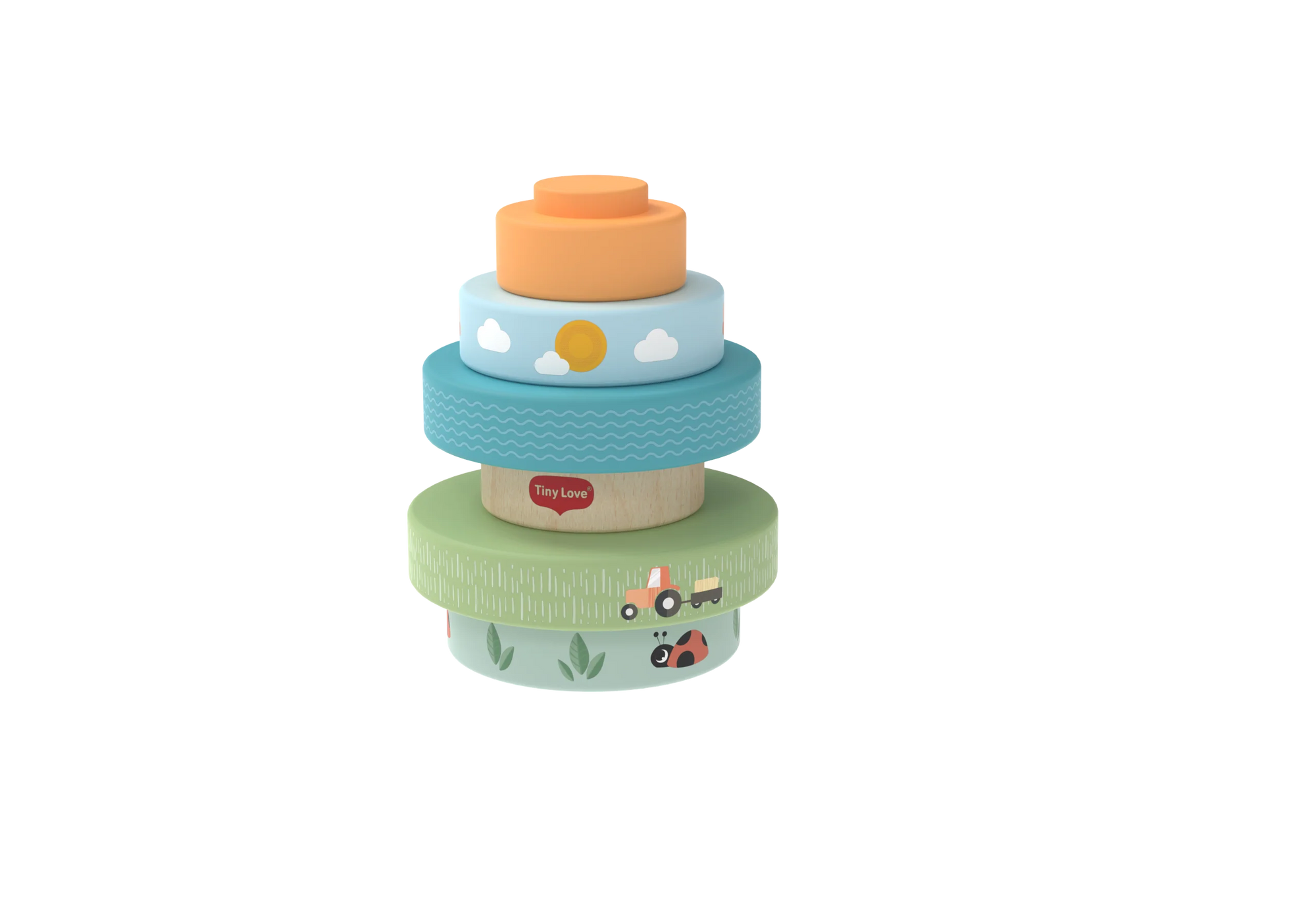 Tiny Love Wooden Stacking Tower Infant Toy