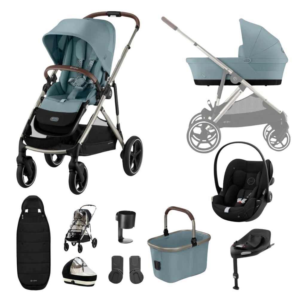 Cybex Gazelle S Bundle Stormy Blue With Cloud G Car Seat And Base