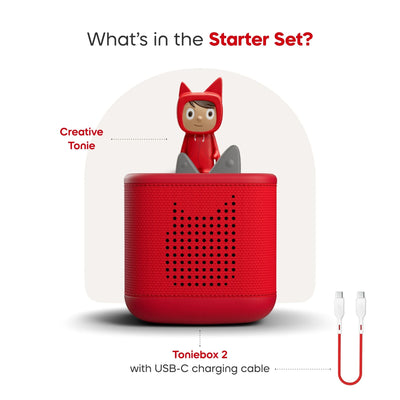 Tonies Toniebox 2 Starter Set Sunset Red