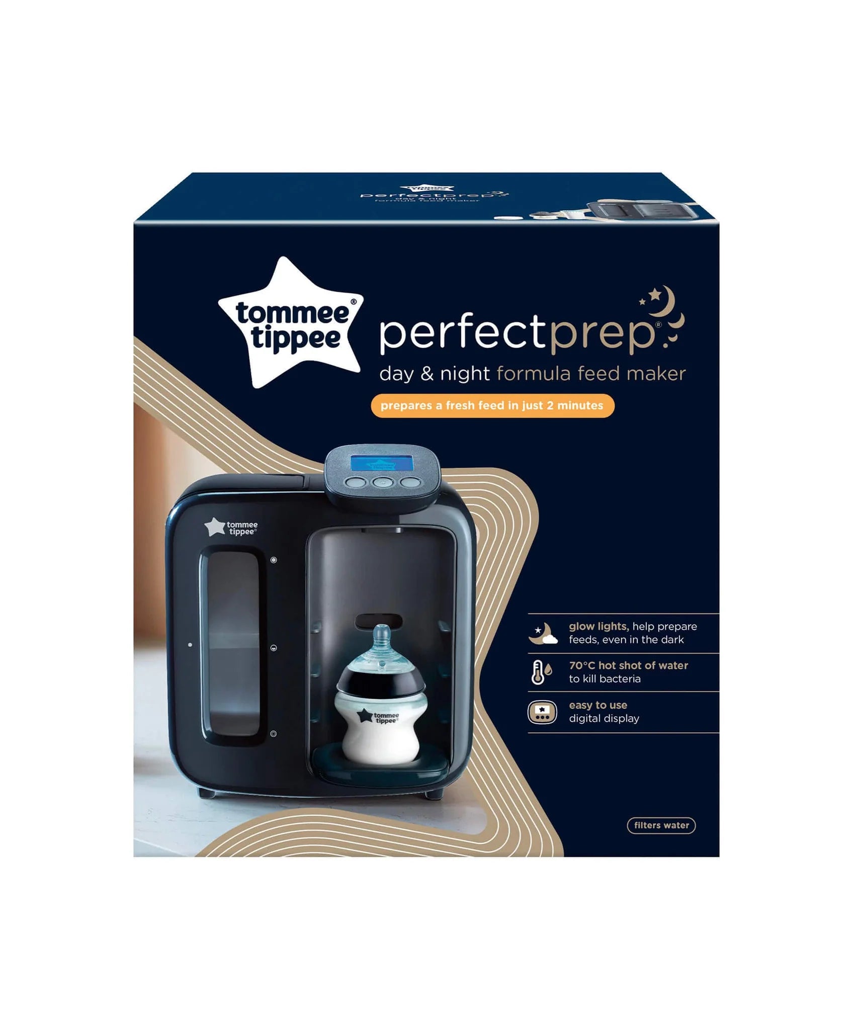 Tommee Tippee Perfect Prep Day And Night Black