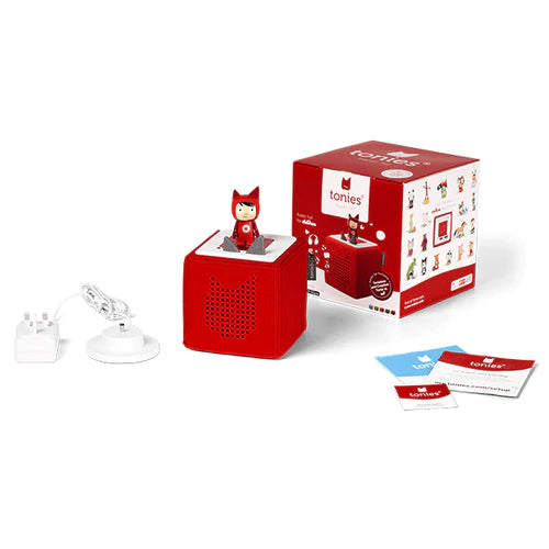 Tonies Toniebox Starter Set Audio Speaker For Kids Red