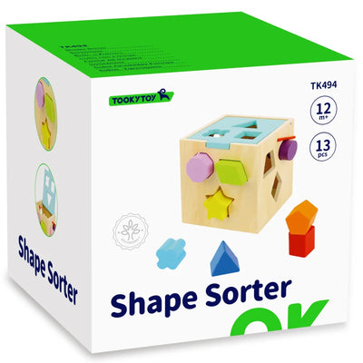 Tooky Toys Wooden Shape Sorter