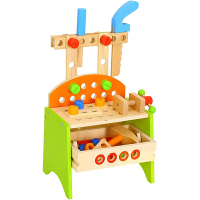 Tooky Toy 40pc Wooden Work Bench