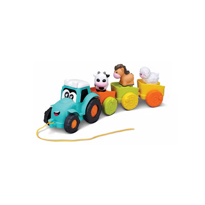 Burago Junior B Pull Along Farm Tractor With Animals