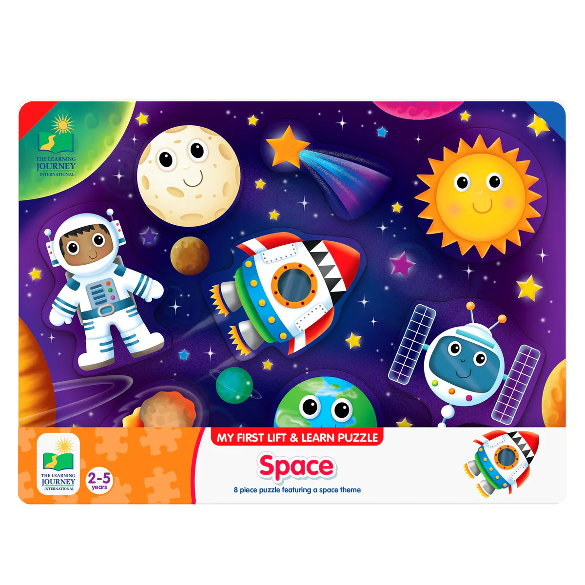 My First Lift And Learn Wooden Jigsaw Puzzle Space
