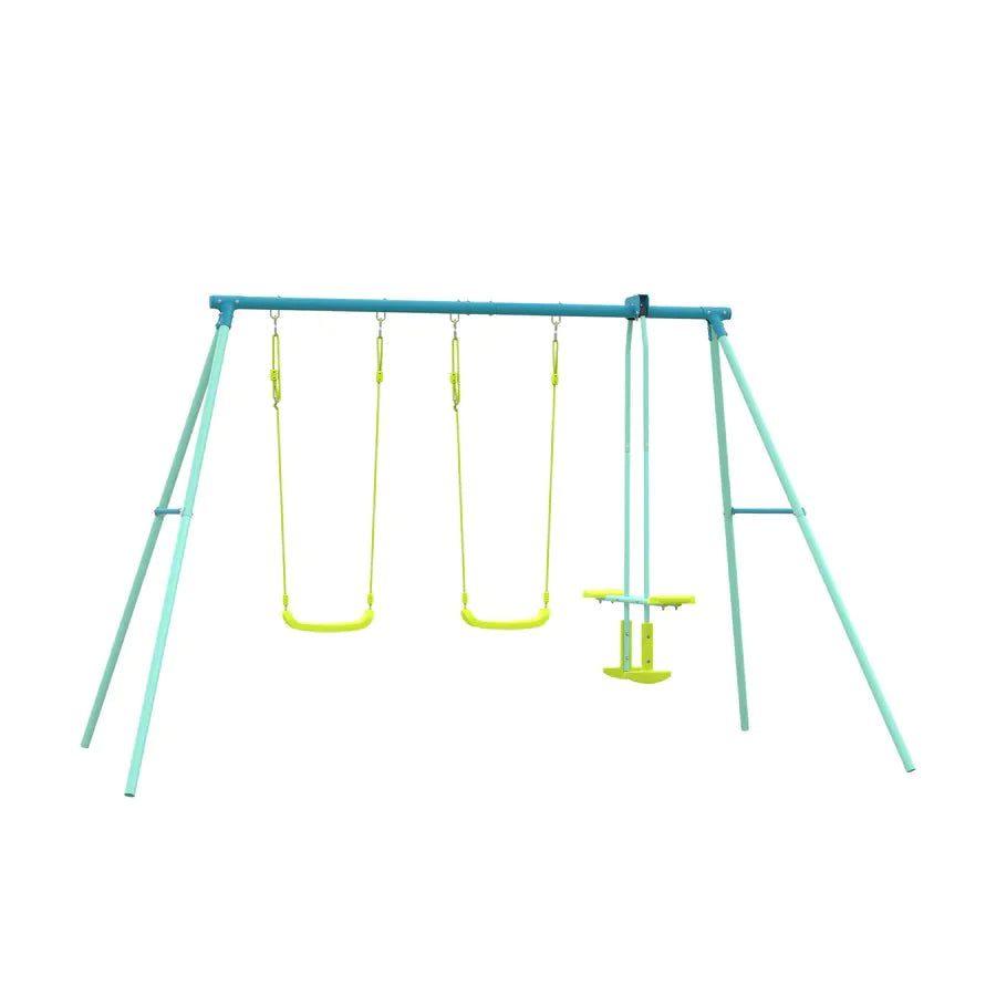 TP Double Swing With Glider Metal Frame