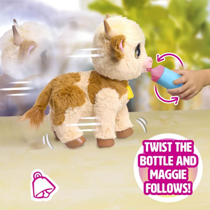 FurReal Friends Maggie The Feed And Follow Cow Interactive Toy