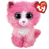 TY Reagan Pink Cat Beanie Soft Toy Medium